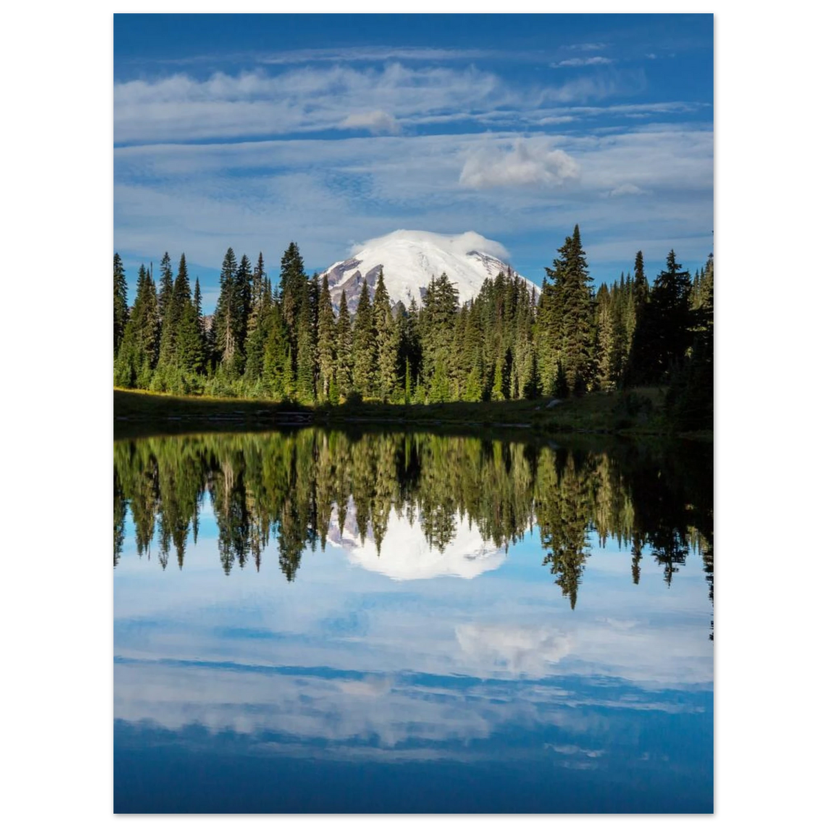 Mount Rainier, Mount Rainier National Park, Washington. Print only. Frame not included.