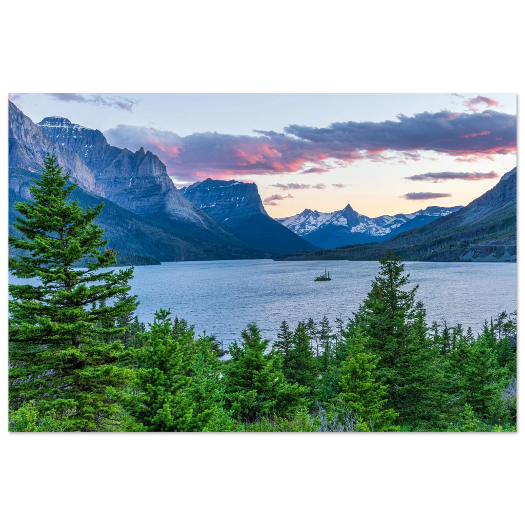 St. Mary Lake, Glacier National Park, Montana. Print only. Frame not included.
