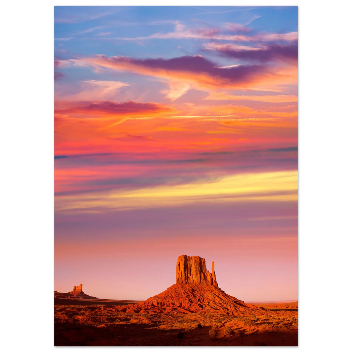 Monument Valley. Print only. Frame not included.
