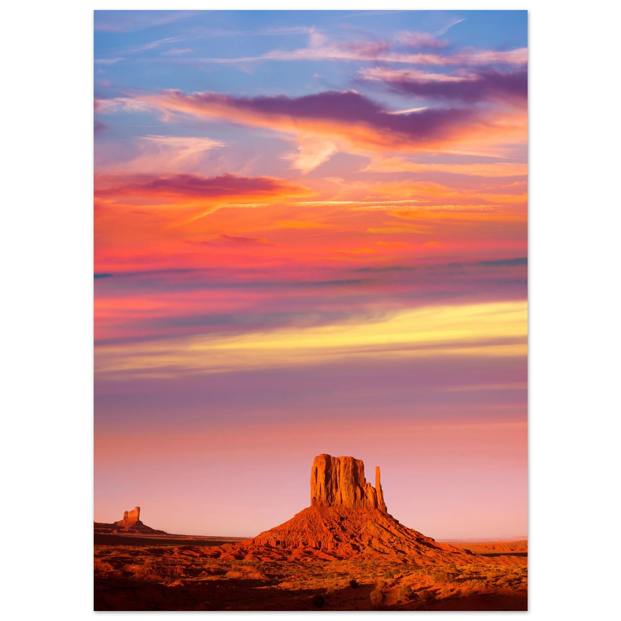 Monument Valley. Print only. Frame not included.
