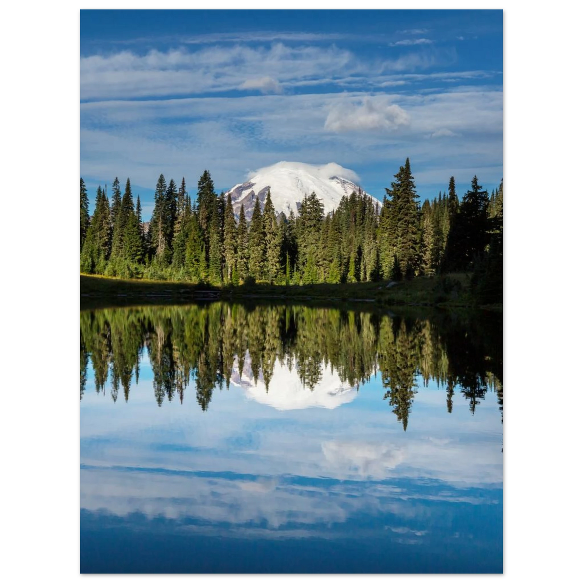 Mount Rainier, Mount Rainier National Park, Washington. Print only. Frame not included.