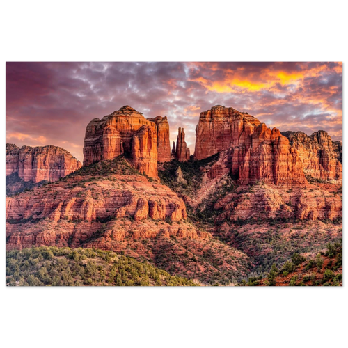 Cathedral Rock, Sedona, Arizona. Print only. Frame not included.