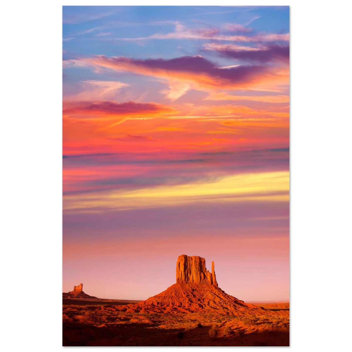 Monument Valley. Print only. Frame not included.