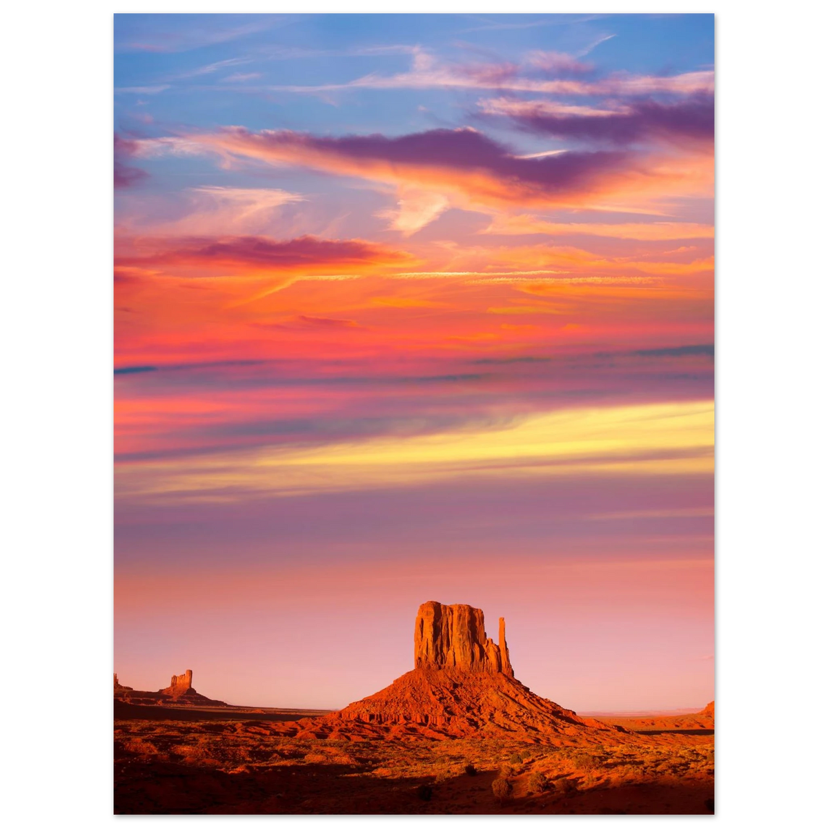 Monument Valley. Print only. Frame not included.