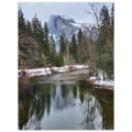 Yosemite Valley in Winter, Yosemite National Park, California. Print only. Frame not included.