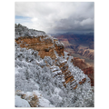 Grand Canyon in Snow, Grand Canyon National Park, Arizona. Print only. Frame not included.